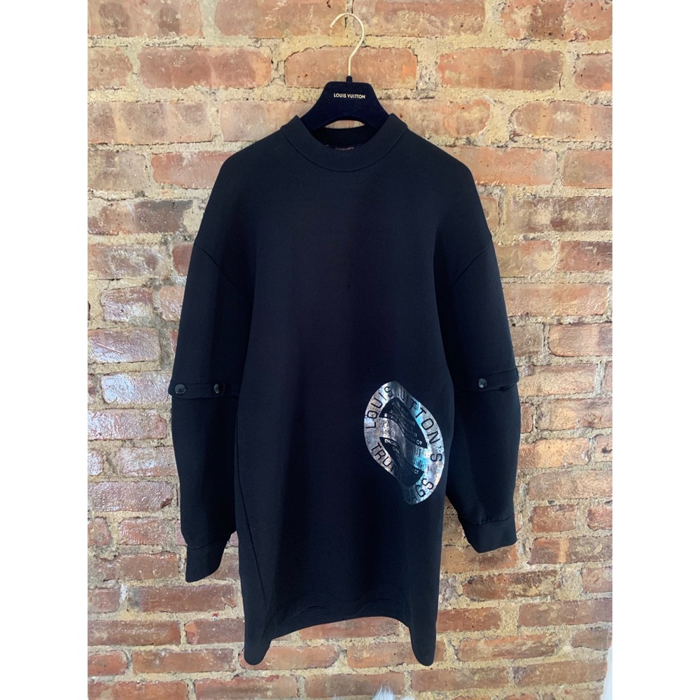 Authentic Louis Vuitton Stamp Sweatshirt Dress